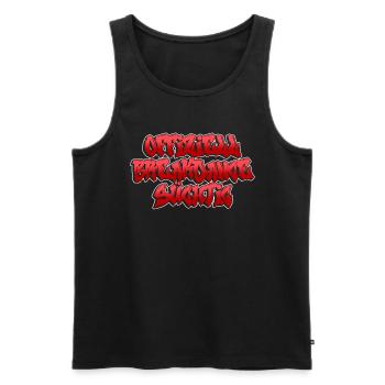 Offiziell Breakdance Süchtig - Breakdance - Männer Premium Bio Tank Top - Schwarz - Vorne - AI Model Male 178 light (178cm)