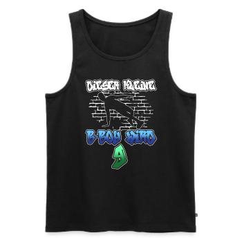 Dieser Kleine B-Boy Wird 9 - Breakdance - Männer Premium Bio Tank Top - Schwarz - Vorne - AI Model Male 178 light (178cm)