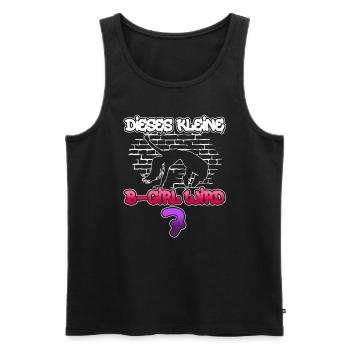 Dieses Kleine B-Girl Wird 7 - Breakdance - Männer Premium Bio Tank Top - Schwarz - Vorne - Michal (187cm)