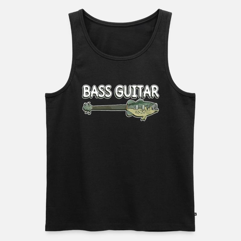 Guitare basse - Guitariste basse Basse - Débardeur bio Premium Homme - noir