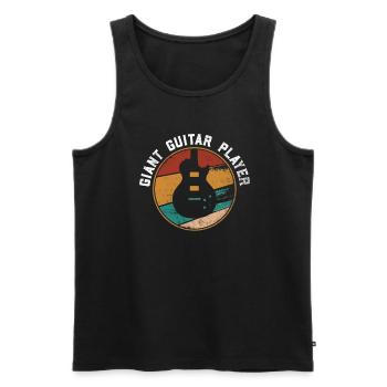 Giant Guitar Player - bassiste - Débardeur bio Premium Homme - noir - Devant - AI Model Male 178 light (178cm)