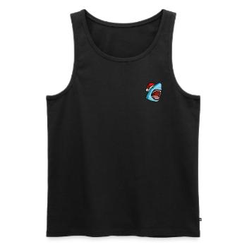 Hai verpixelte Weihnachten - Lustige - Männer Premium Bio Tank Top - Schwarz - Vorne - Michal (187cm)