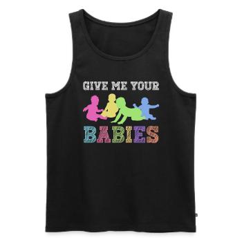 Newborn Photographer Baby Photography Saying - Men's Premium Organic Tank Top - black - Front - Michal (187cm)