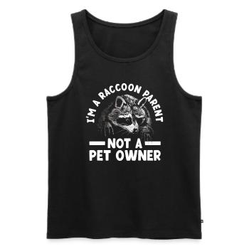 I am a raccoon parent and not a - Men's Premium Organic Tank Top - black - Front - Michal (187cm)