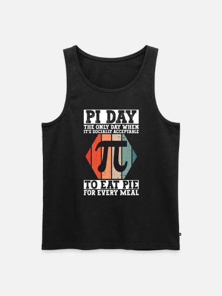 Sjov matematiklærer til Pi-dag matematiknørd - Herre Premium økologisk tanktop - sort