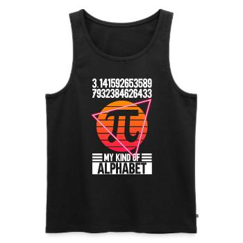 Lustiger Mathelehrer zum Pi Day Mathe Geek - Männer Premium Bio Tank Top - Schwarz - Vorne - Michal (187cm)