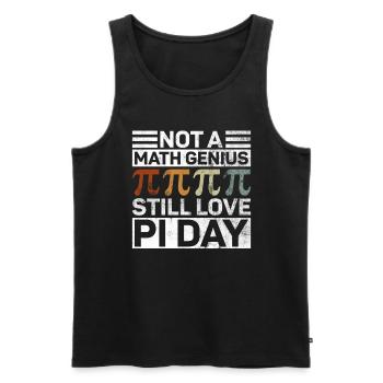 Lustiger Mathelehrer zum Pi Day Mathe Geek - Männer Premium Bio Tank Top - Schwarz - Vorne - Michal (187cm)