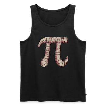 Pi Mummy - Pi Funny Math Halloween - Débardeur bio Premium Homme - noir - Devant - AI Model Male 178 light (178cm)