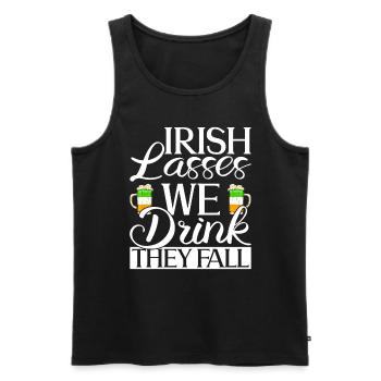 Irlande Irlandais drôle de dicton de la Saint-Patrick - Débardeur bio Premium Homme - noir - Devant - AI Model Male 178 light (178cm)