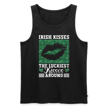 Irlande Irlandais drôle de dicton de la Saint-Patrick - Débardeur bio Premium Homme - noir - Devant - AI Model Male 178 light (178cm)