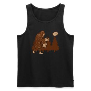 Jouer au Bigfoot Cornhole - Funny Cornhole - Débardeur bio Premium Homme - noir - Devant - Michal (187cm)