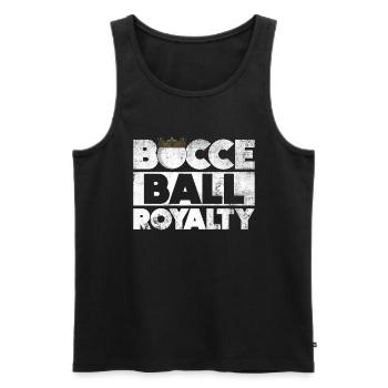 Bocce Ball Royalty - Boccia-Kugel - Men's Premium Organic Tank Top - black - Front - Michal (187cm)