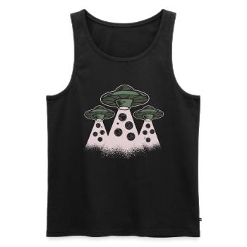 UFOs Boccia balls and Pallino - Boccia ball - Men's Premium Organic Tank Top - black - Front - Michal (187cm)