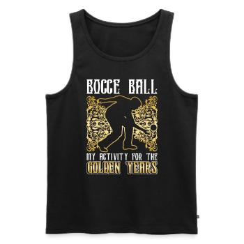 Boccia Ball Player Bocce Ball Retirement - Men's Premium Organic Tank Top - black - Front - Michal (187cm)