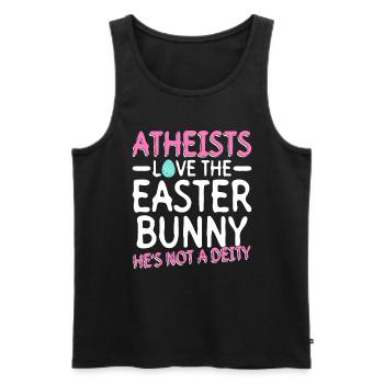 Atheist Ostern Anti Religion Anti Kirche Atheismus - Männer Premium Bio Tank Top - Schwarz - Vorne - Michal (187cm)