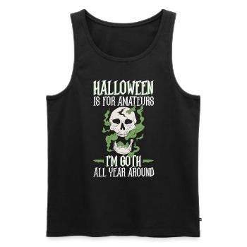 Halloween est pour les amateurs - Goth Halloween - Débardeur bio Premium Homme - noir - Devant - Michal (187cm)