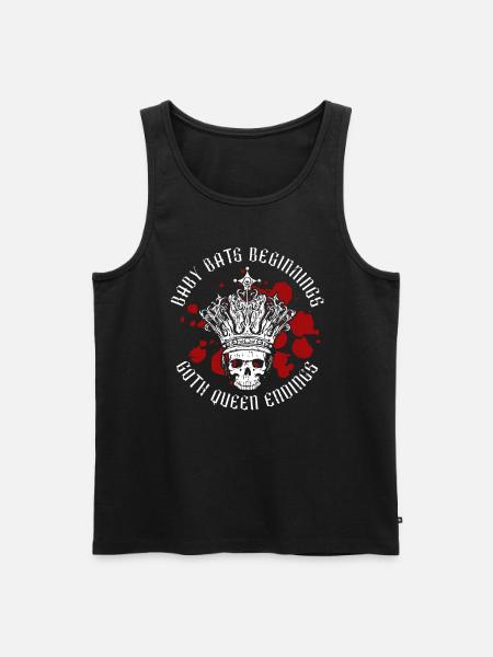 Baby Fledermaus Goth Queen - Goth Gothic - Männer Premium Bio Tank Top - Schwarz