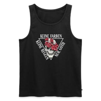 Keine Farben Keine Regeln Nur Goth - Gothic Goth - Männer Premium Bio Tank Top - Schwarz - Vorne - AI Model Male 178 light (178cm)