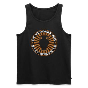 Pottery Pottery Clay Pottery Funny - Men's Premium Organic Tank Top - black - Front - Michal (187cm)