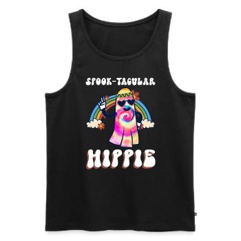 Spook-Tacular Hippie - Hippie-Halloween - Männer Premium Bio Tank Top - Schwarz - Vorne - Michal (187cm)
