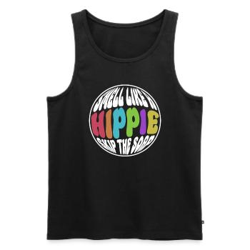 Riechen wie ein Hippie Seife - Hippie-Kostüm - Männer Premium Bio Tank Top - Schwarz - Vorne - AI Model Male 178 light (178cm)