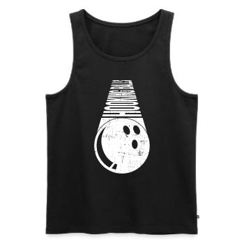 Hakende Kugeln - Lustiges Bowling - Männer Premium Bio Tank Top - Schwarz - Vorne - AI Model Male 178 light (178cm)