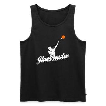 Glasbender - Glassblower Glassblowers - Men's Premium Organic Tank Top - black - Front - AI Model Male 178 light (178cm)
