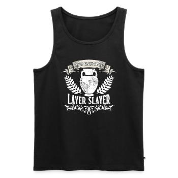 Cameo Glass Artist - Layer Slayer - Cameo - Débardeur bio Premium Homme - noir - Devant - AI Model Male 178 light (178cm)