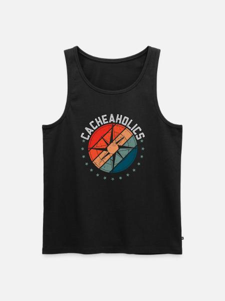 Cacheaholics - Geocaching Geocacher - Débardeur bio Premium Homme - noir