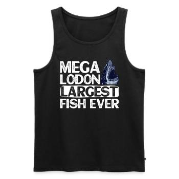 Megalodon - Le plus gros poisson de tous les temps - Requin - Débardeur bio Premium Homme - noir - Devant - AI Model Male 178 light (178cm)