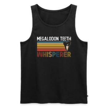 Megalodon Tooth Whisperer - Megalodon Shark - Débardeur bio Premium Homme - noir - Devant - AI Model Male 178 light (178cm)