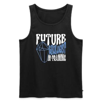 Geologist Children Stone Collector Stones Geology Boy - Men's Premium Organic Tank Top - black - Front - Michal (187cm)