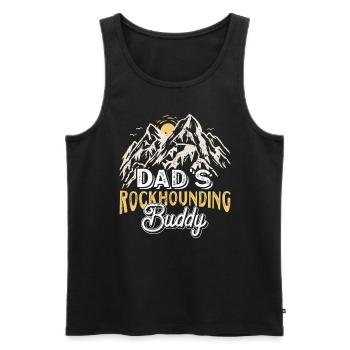 Geologist Children Stone Collector Stones Geology Boy - Men's Premium Organic Tank Top - black - Front - Michal (187cm)