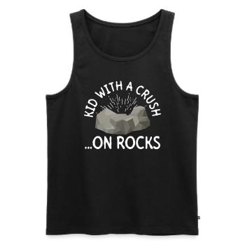 Geologist Children Stone Collector Stones Geology Boy - Men's Premium Organic Tank Top - black - Front - Michal (187cm)