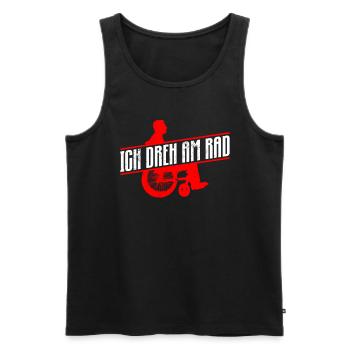 Ich Dreh Am Rad - Rollstuhlfahrer Rollstuhl - Männer Premium Bio Tank Top - Schwarz - Vorne - AI Model Male 178 light (178cm)