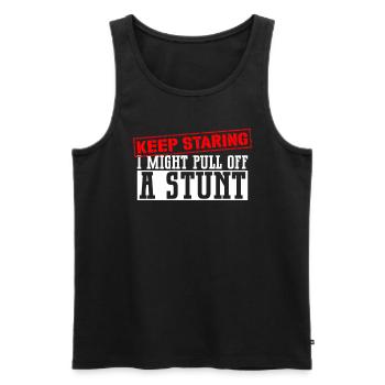 Wheelchair Wheelchair Disability Funny - Men's Premium Organic Tank Top - black - Front - AI Model Male 178 light (178cm)