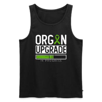 Organ Donor Organ Transplant Organ Donation - Men's Premium Organic Tank Top - black - Front - AI Model Male 178 light (178cm)
