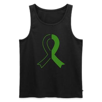 Organ Donor Organ Transplant Organ Donation - Men's Premium Organic Tank Top - black - Front - AI Model Male 178 light (178cm)
