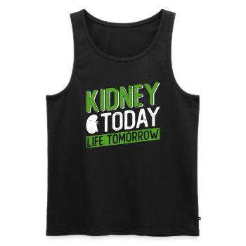 Organspender Niere Organtransplantation - Männer Premium Bio Tank Top - Schwarz - Vorne - AI Model Male 178 light (178cm)