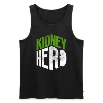 Organspender Niere Organtransplantation - Männer Premium Bio Tank Top - Schwarz - Vorne - Michal (187cm)