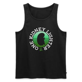 Organspender Niere Organtransplantation - Männer Premium Bio Tank Top - Schwarz - Vorne - AI Model Male 178 light (178cm)