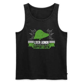 Organspender Leber Organtransplantation - Männer Premium Bio Tank Top - Schwarz - Vorne - Michal (187cm)