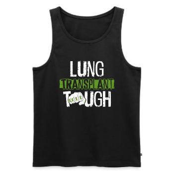 Organ Donor Lunge Organ Transplant - Men's Premium Organic Tank Top - black - Front - Michal (187cm)