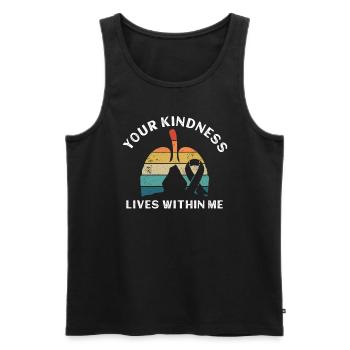 Organ Donor Lunge Organ Transplant - Men's Premium Organic Tank Top - black - Front - Michal (187cm)