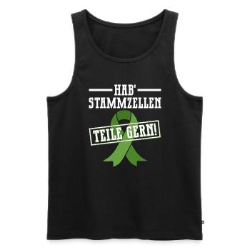 Stem Cells Stem Cell Therapy Stem Cell Donation - Men's Premium Organic Tank Top - black - Front - AI Model Male 178 light (178cm)