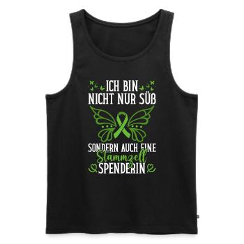 Stem Cells Stem Cell Therapy Stem Cell Donation - Men's Premium Organic Tank Top - black - Front - AI Model Male 178 light (178cm)