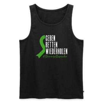 Stem Cells Stem Cell Therapy Stem Cell Donation - Men's Premium Organic Tank Top - black - Front - AI Model Male 178 light (178cm)