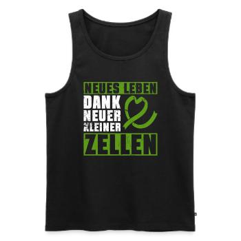 Stem Cells Stem Cell Therapy Stem Cell Donation - Men's Premium Organic Tank Top - black - Front - AI Model Male 178 light (178cm)