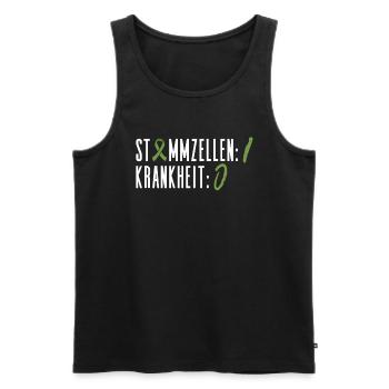 Stem Cells Stem Cell Therapy Stem Cell Donation - Men's Premium Organic Tank Top - black - Front - AI Model Male 178 light (178cm)
