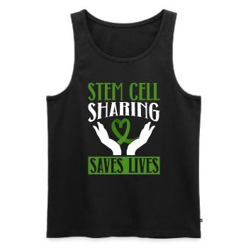 Stem Cell Transplant Stem Cell Donor Stem Cell - Men's Premium Organic Tank Top - black - Front - AI Model Male 178 light (178cm)